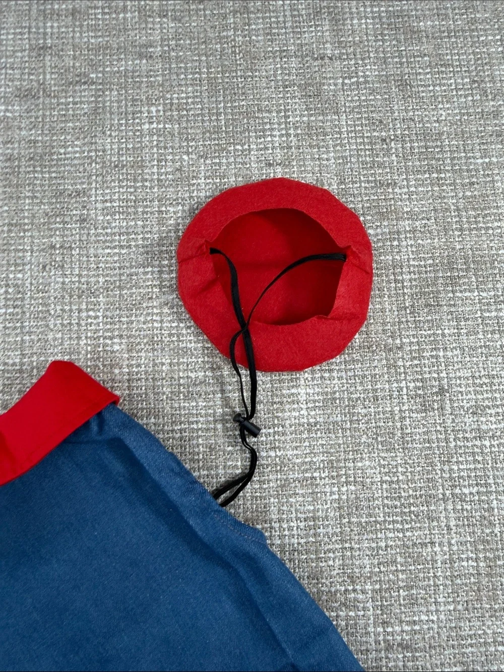 Red and Blue Dog vest with Cap
